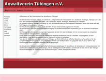 Tablet Screenshot of anwaltverein-tuebingen.de